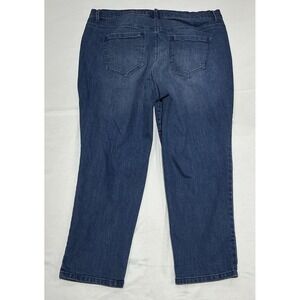Gloria Vanderbilt Amanda Jeans 18WS Blue Stretch Straight Denim Plus Size Casual